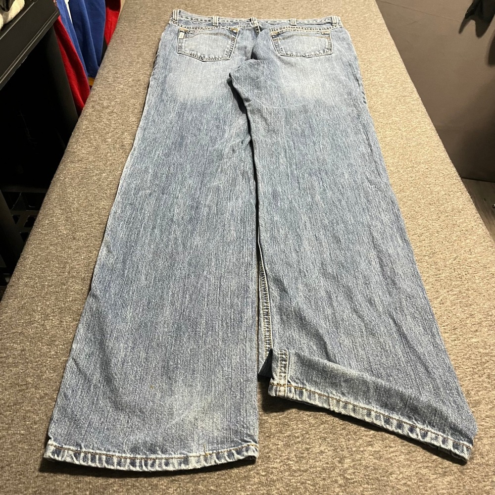 Cinch White Label Bootcut Jeans Mens 36x38 Light Wash Denim MB92834 003